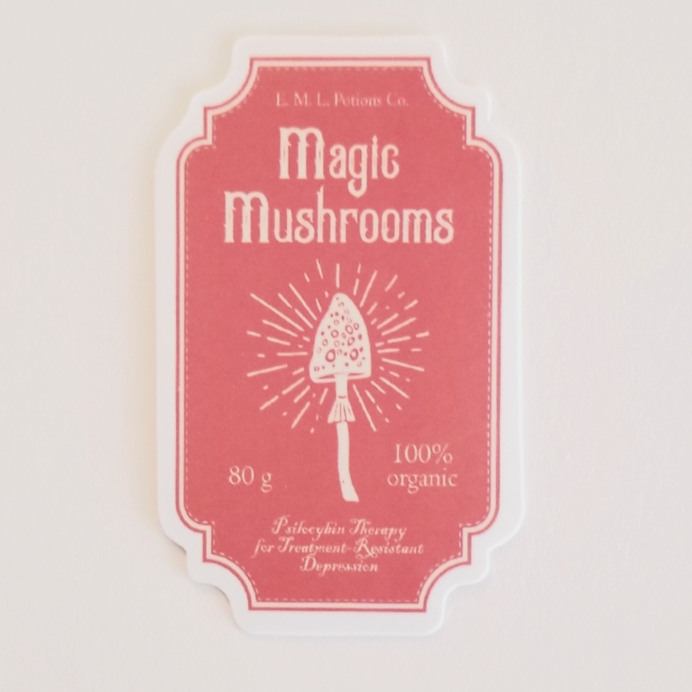 10/$10 Magic Mushrooms Apothecary Sticker